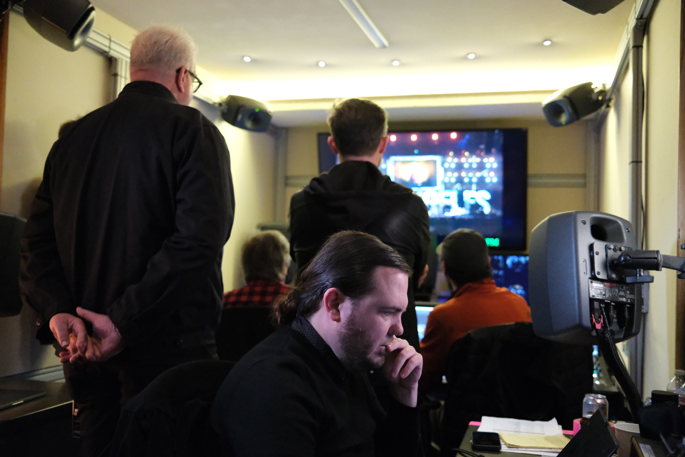 FireAid 2025 — RPG audio engineers inside the Gemini broadcast truck during the live mix