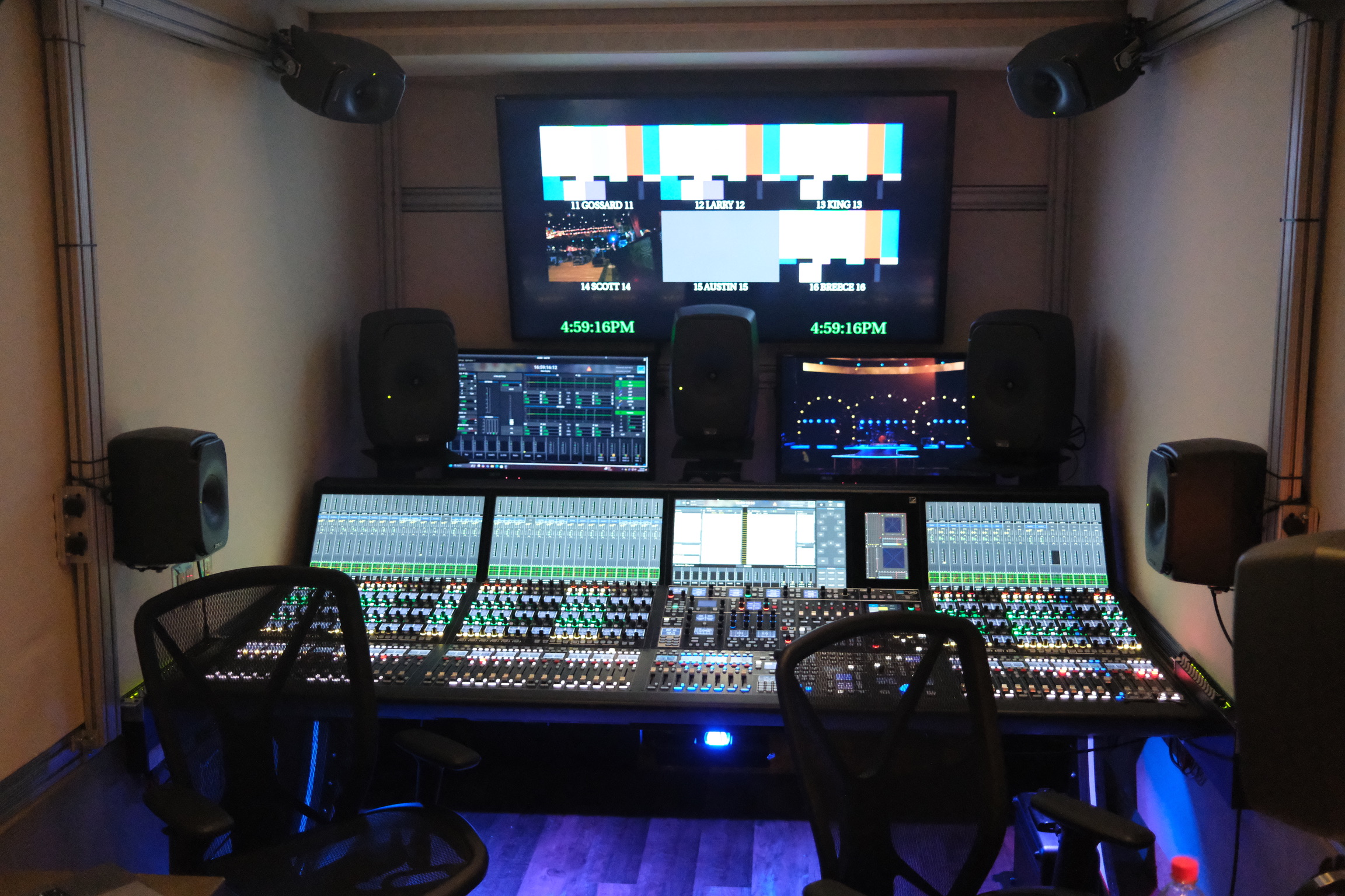 Nashville's Big Bash 2024 — RPG broadcast audio engineer at the Lawo mc²96 mix desk